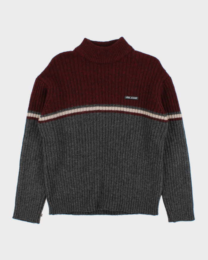 Vintage 90s Jeans West Wool Jumper - L