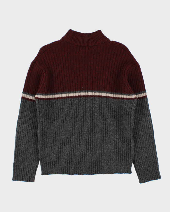 Vintage 90s Jeans West Wool Jumper - L