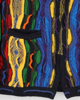 Vintage 90s Aklanda Wool Coogi Style Cardigan - L