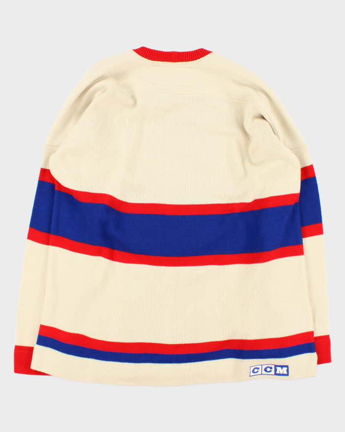 Vintage 1990s CCM Montreal Canadiens Heritage NHL Crewneck Knit Jumper - XL