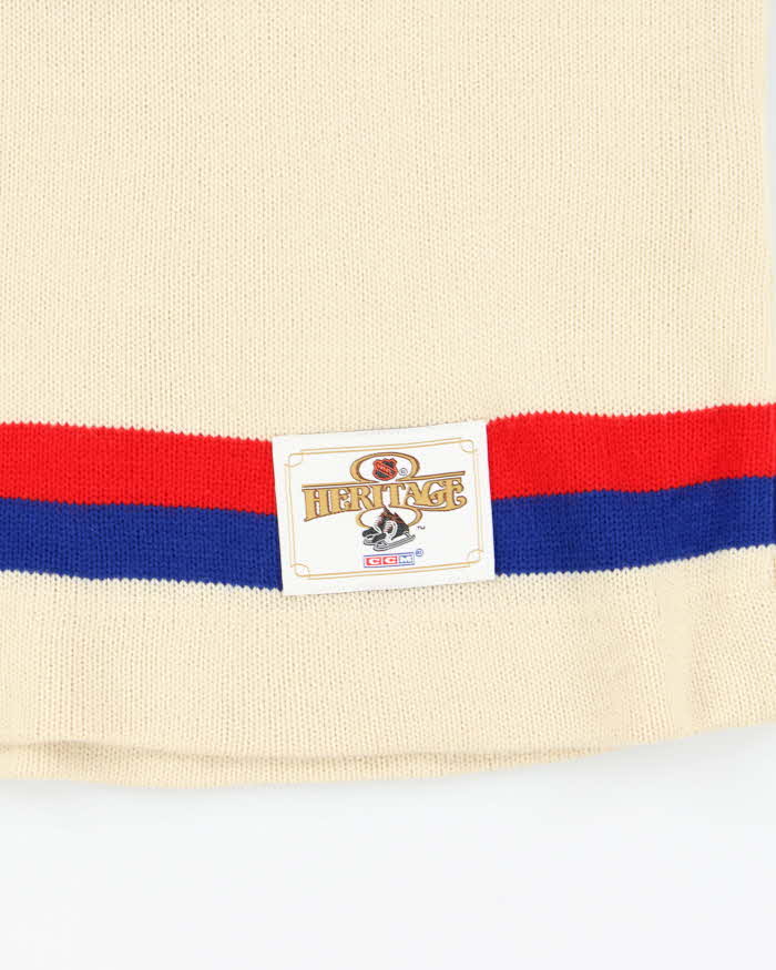 Vintage 1990s CCM Montreal Canadiens Heritage NHL Crewneck Knit Jumper - XL