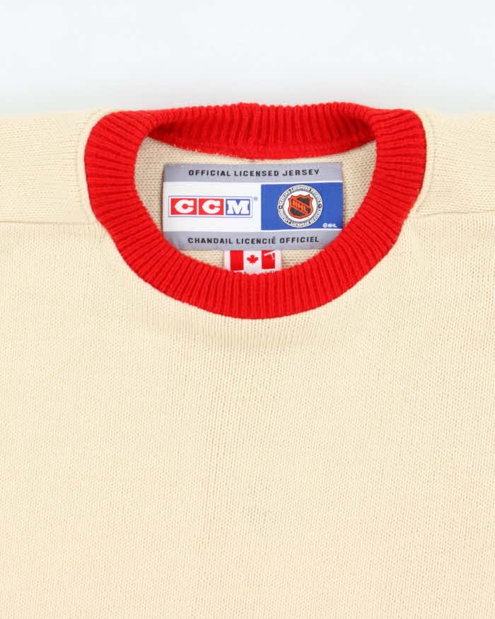 Vintage 1990s CCM Montreal Canadiens Heritage NHL Crewneck Knit Jumper - XL