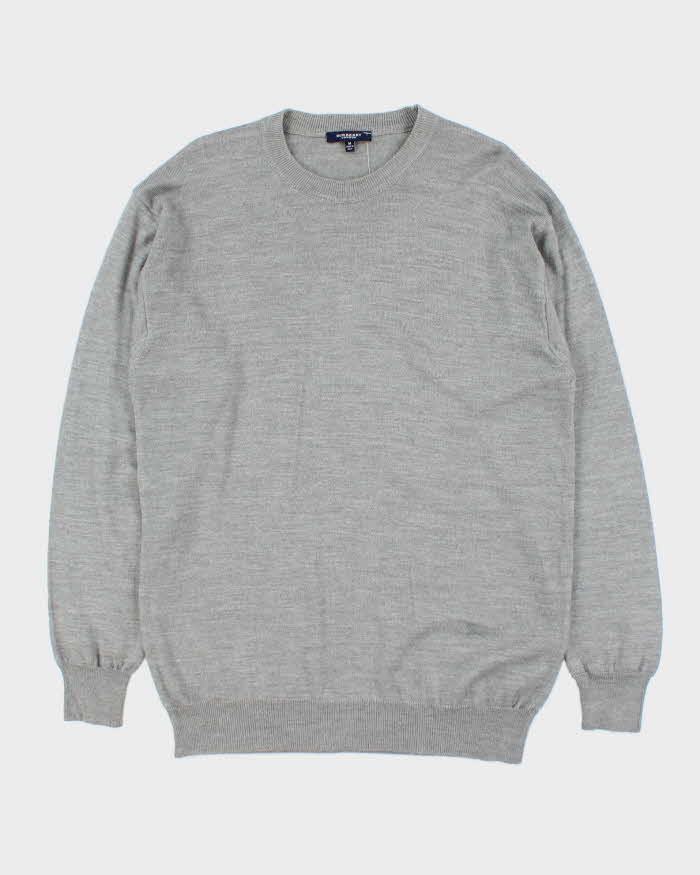 Vintage Y2K 00s Burberry Merino Wool Crewneck Knit Jumper - M