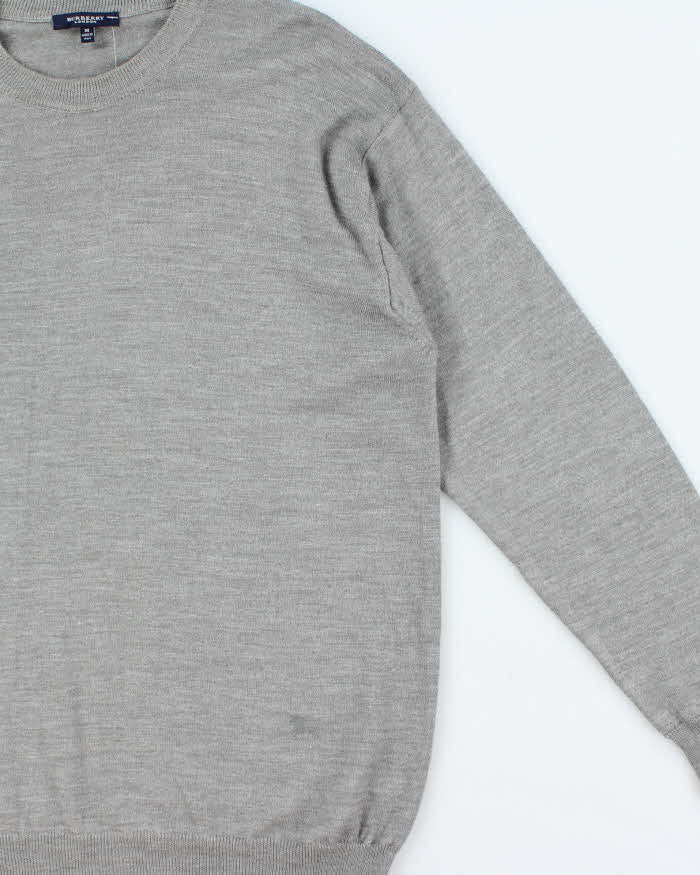 Vintage Y2K 00s Burberry Merino Wool Crewneck Knit Jumper - M