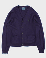 Vintage Y2K 00s Polo Ralph Lauren Lambswool Cardigan - XL