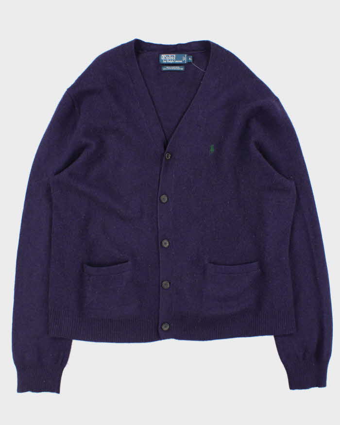 Vintage Y2K 00s Polo Ralph Lauren Lambswool Cardigan - XL