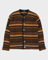 Vintage 1970s Norvyk Ren Dale Nordic Wool Ski Cardigan - M