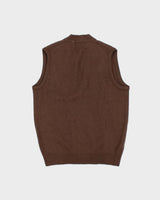 DSWT Vintage 1970s Jaeger Scottish Wool Sleeveless Knit Cardigan - M
