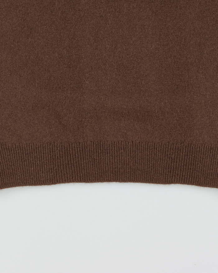 DSWT Vintage 1970s Jaeger Scottish Wool Sleeveless Knit Cardigan - M