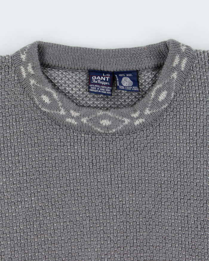 Vintage 90s Gant Wool Oversized Jumper - L