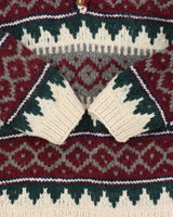 Vintage Super Chunky Knit Quarter-button Jumper - L