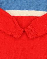Vintage Chunky Block Colour Wool Knit Jumper - L