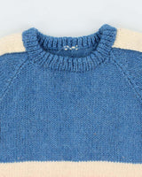 Vintage Chunky Block Colour Wool Knit Jumper - L