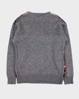 Vintage 90s Grenadier Pattern Wool Jumper - L
