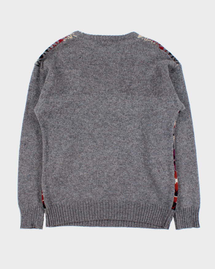 Vintage 90s Grenadier Pattern Wool Jumper - L