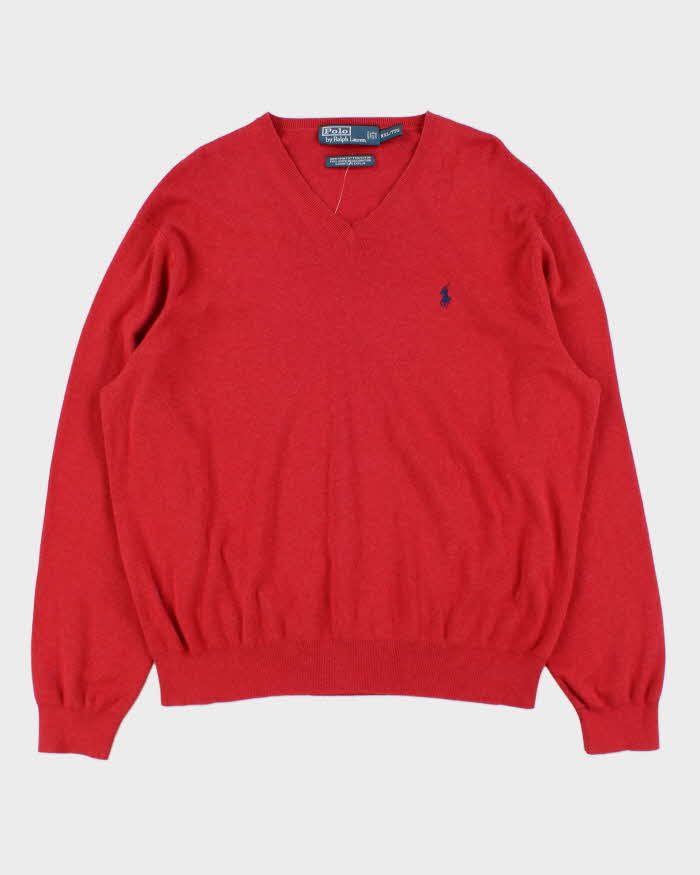 Vintage 90s Polo Ralph Lauren Lightweight V-neck Knit XXL