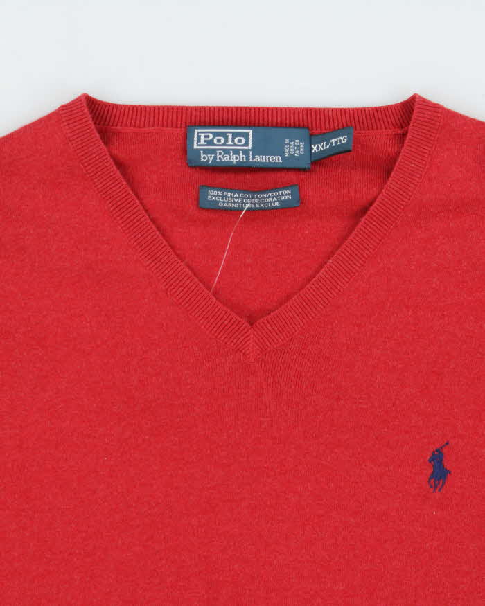 Vintage 90s Polo Ralph Lauren Lightweight V-neck Knit XXL
