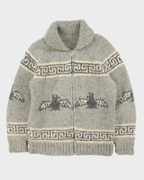 Vintage Handknit Heavyweight Cowichan - M