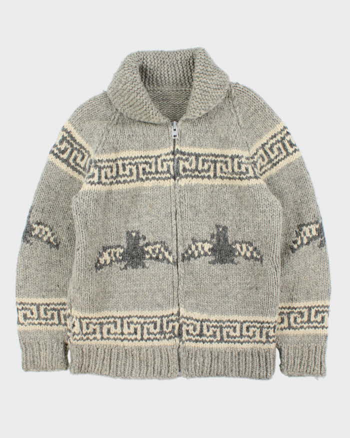 Vintage Handknit Heavyweight Cowichan - M