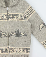 Vintage Handknit Heavyweight Cowichan - M