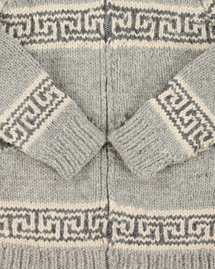 Vintage Handknit Heavyweight Cowichan - M