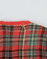 Vintage Y2K 00s Polo Ralph Lauren Tartan Wool &amp; Camel Hair Crewneck Knit Jumper - L