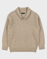 Vintage 00s Peter House Japan Wool Cable Knit Shawl Neck Jumper - XL