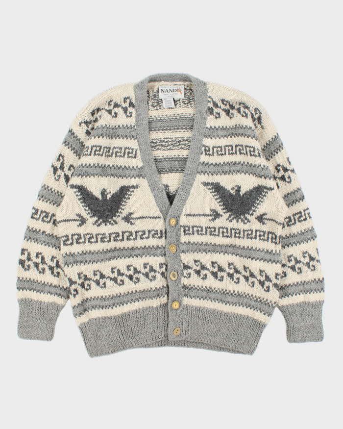 Vintage 1990s Nando Extra Fine Alpaca Cardigan - S