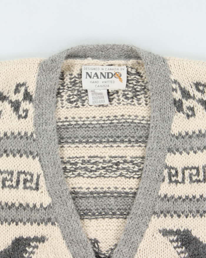 Vintage 1990s Nando Extra Fine Alpaca Cardigan - S