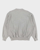 Vintage 1990s Chemise Lacoste Marl Grey Sweatshirt Cardigan - L