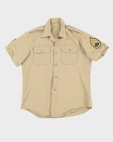 70s Vintage US Army Khaki Shirt - M