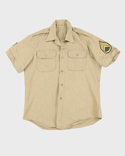 70s Vintage US Army Khaki Shirt - M