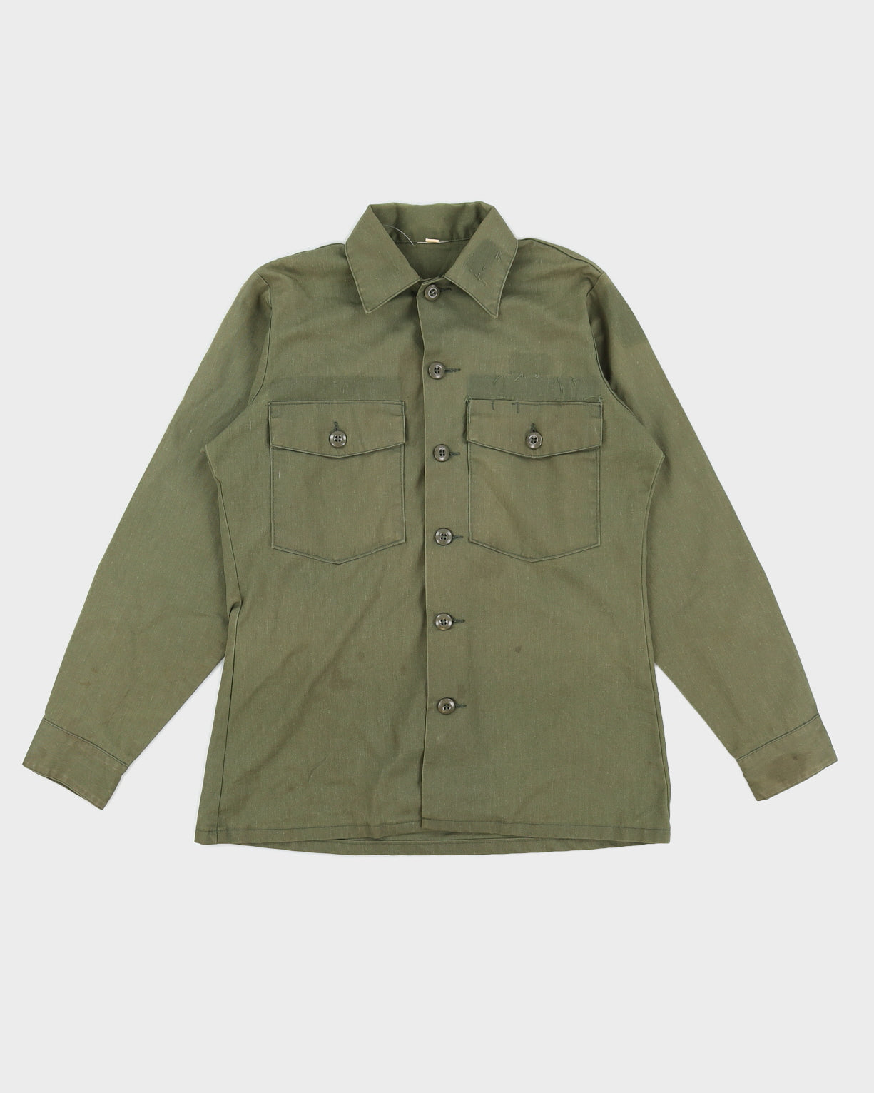 70s Vintage US Army OG-107 Shirt - M