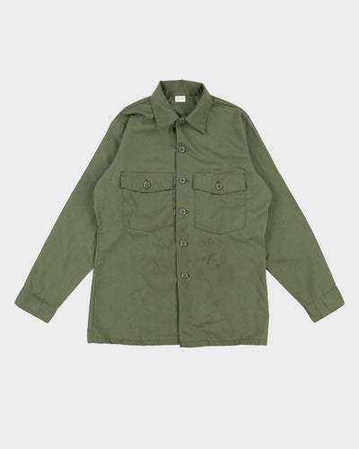 70s Vintage US Army OG-107 Shirt - M