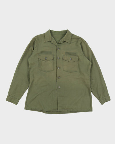 70s Vintage US Army OG-107 Shirt - XL