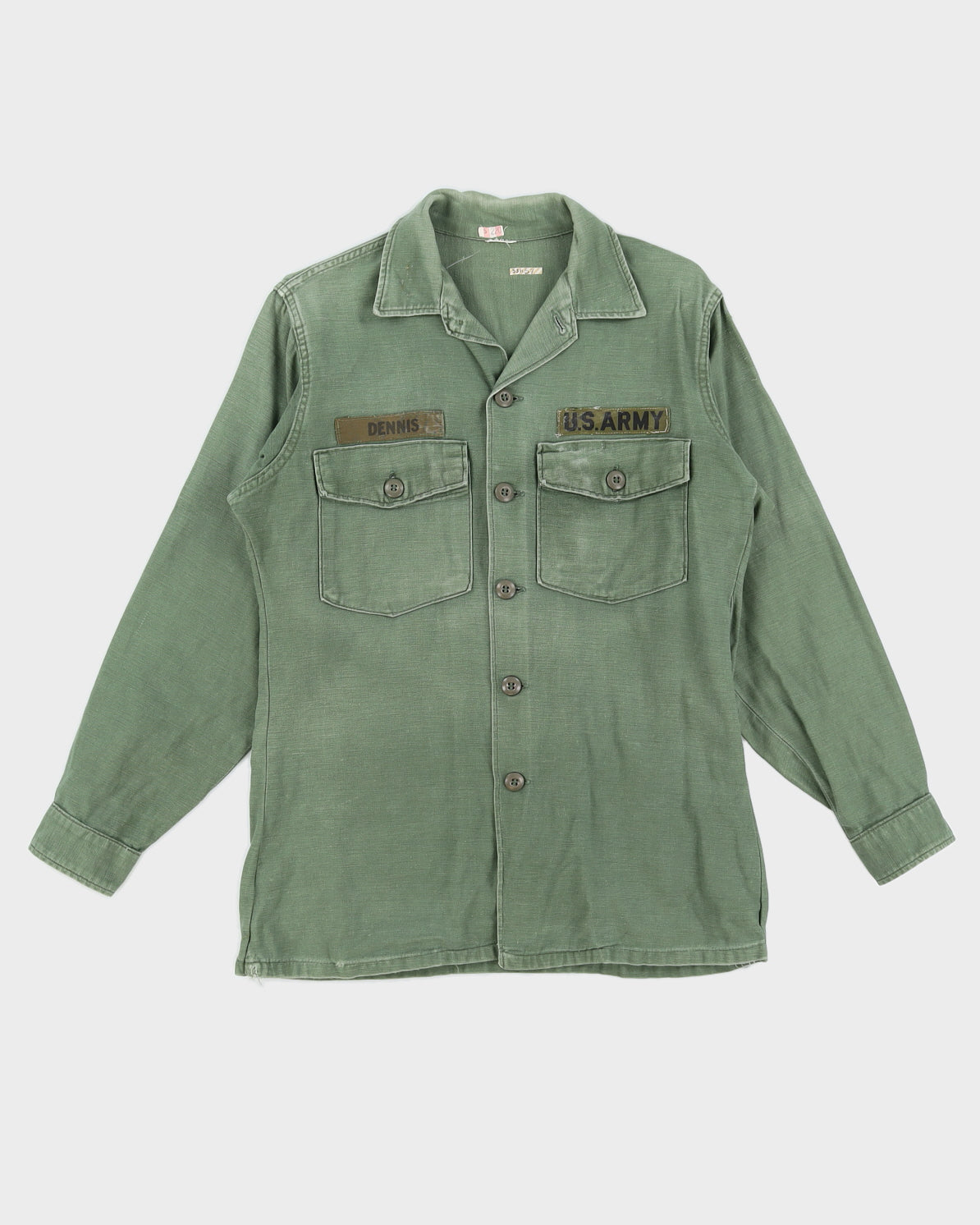 60s Vintage US Army OG-107 Shirt - M