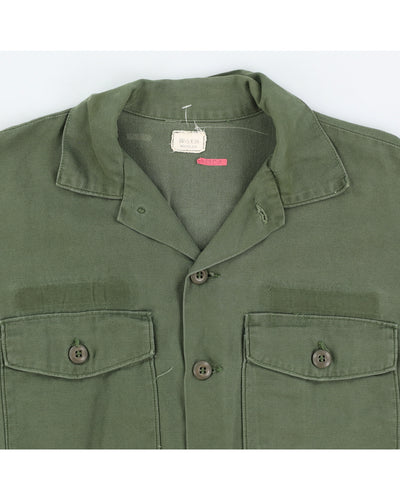 60s Vintage US Army OG-107 Shirt - L