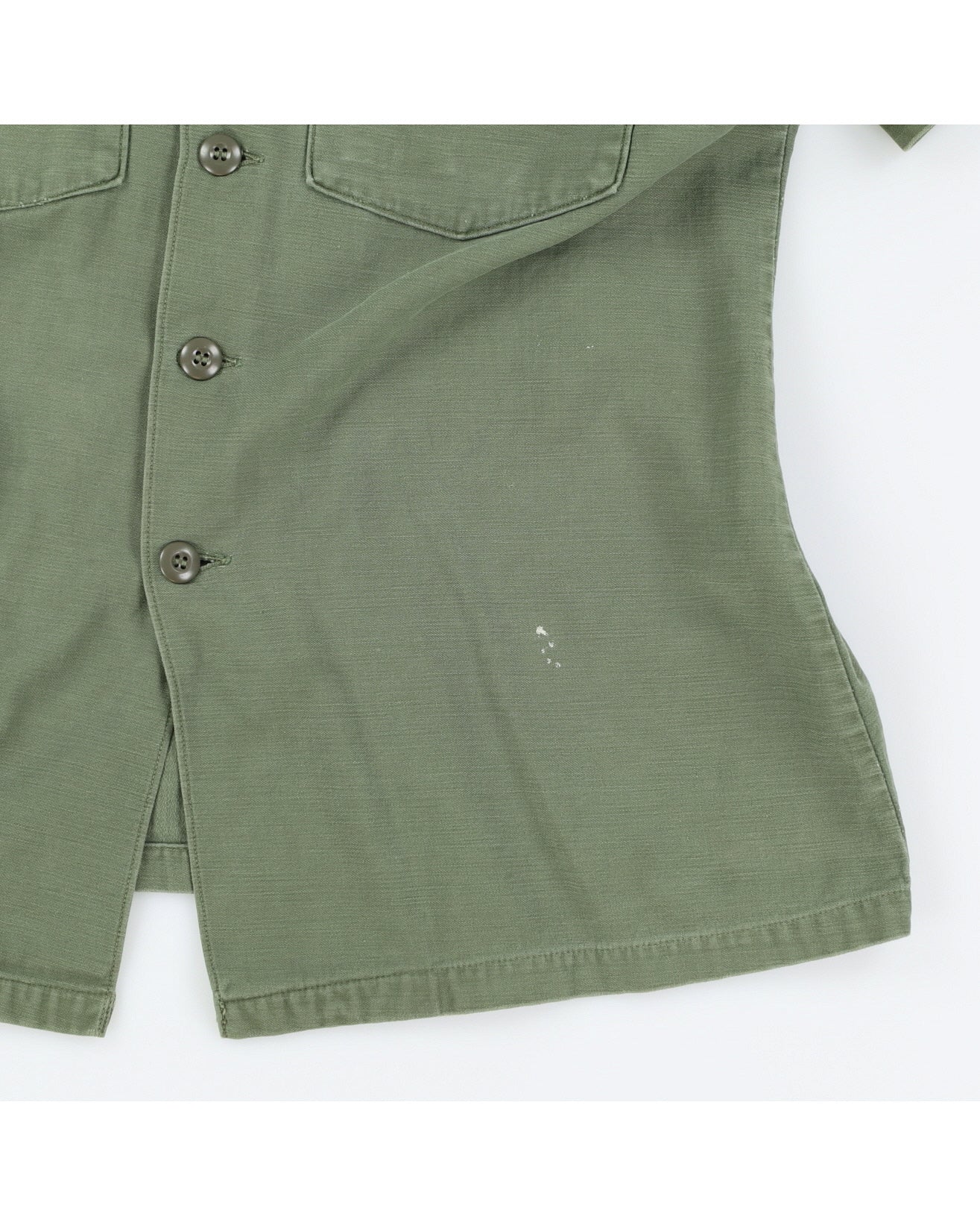 60s Vintage US Army OG-107 Shirt - L