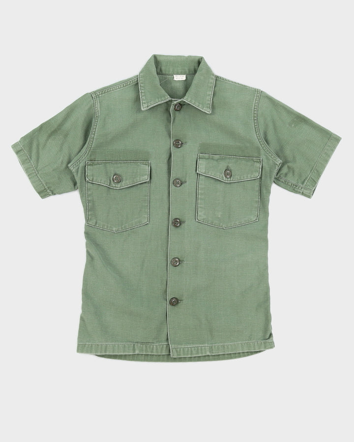 60s Vintage US Army OG-107 Shirt - XS