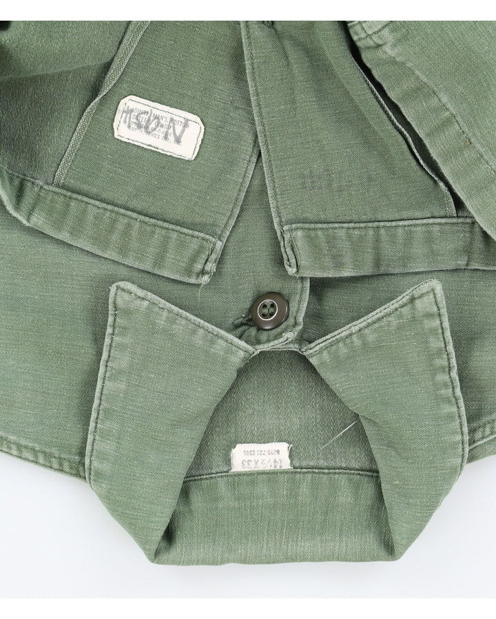 60s Vintage US Army OG-107 Shirt - XS