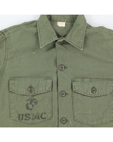60s Vintage US Army OG-107 Shirt - M
