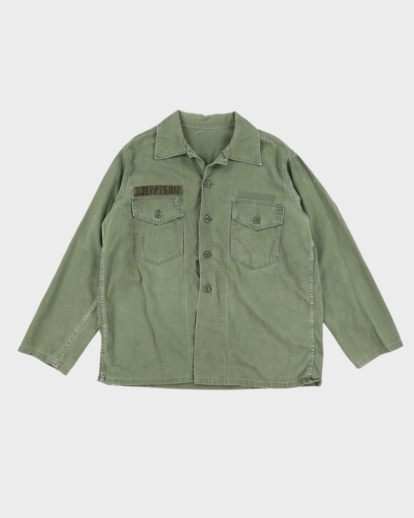 60s Vintage US Army OG-107 Shirt - XL