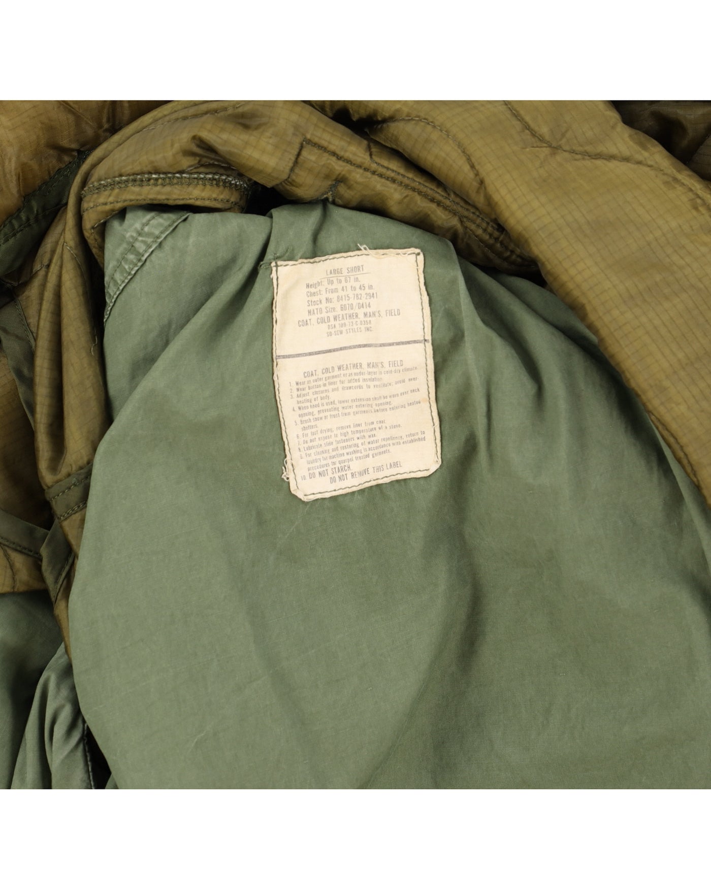 70s Vintage US Army M65 Field Jacket w/ Liner- M
