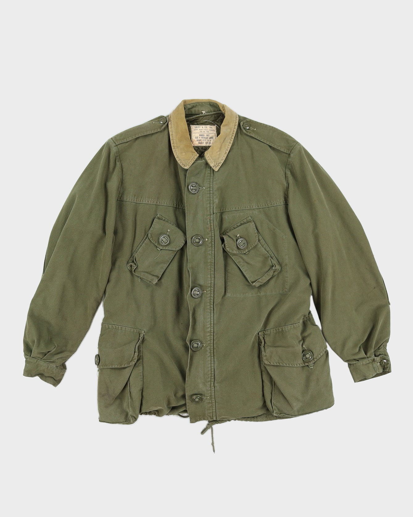 60s Canadian Army Field Jacket & Liner - L