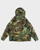 00s US army Woodland Camo Waterproof Parka - XL