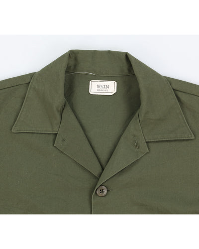 70s Vintage US Army OG-507 Shirt - L