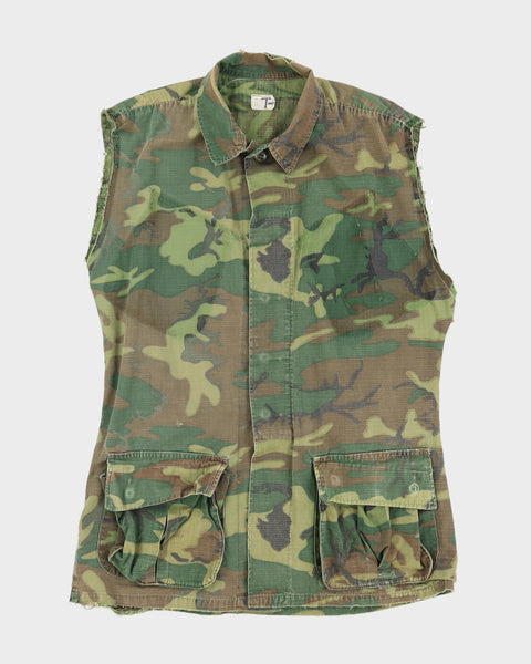 60s ERDL Camo Jungle Jacket Vest - M – Rokit