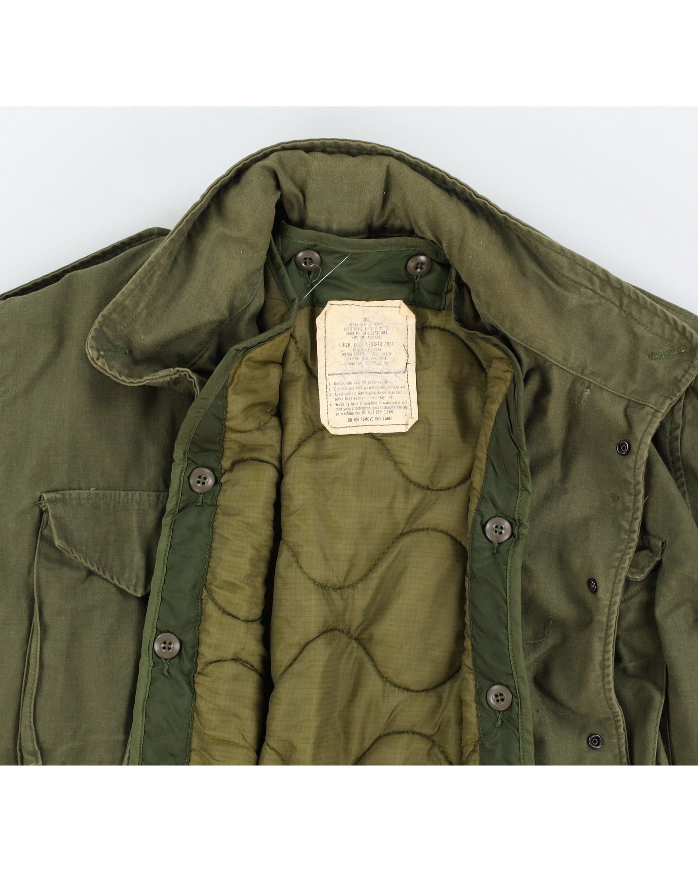 70s US Army M65 Field Jacket &amp; Liner - L