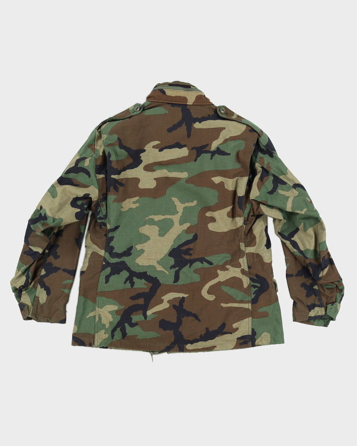 80s US Army Woodland Camo M65 Field Jacket M Rokit