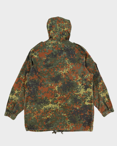 80s German Army Flecktarn Camo Parka - XL